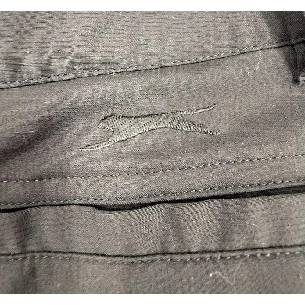 Slazenger Black Belt Loops Front Button Closure Pocket Aline Skirt Skort Size 12